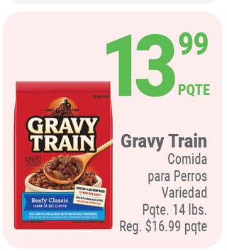 se retira la comida para perros gravy train