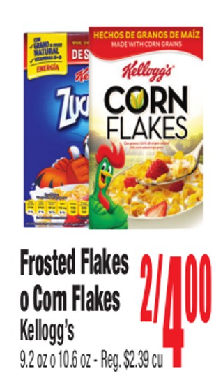 Frosted Flakes o Corn Flakes Kellogg's