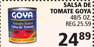 Salsa de tomate goya