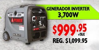 Generador Inverter 3,700 W