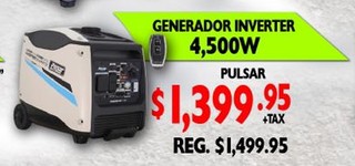 Generador Inverter  4,500W Pulsar