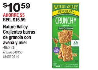 Nature Valley Crujientes barras de granola