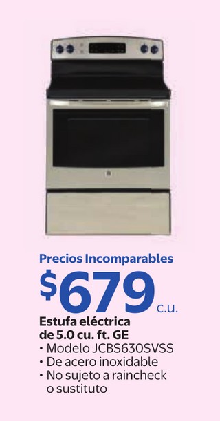 Estufa eléctrica de GE
