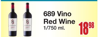 689 vino red wine