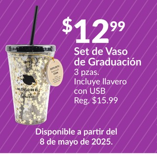 Set de vaso de graduacion