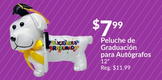 Peluche de graduacion para autografos