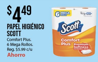 PAPEL HIGIÉNICO SCOTT Comfort Plus
