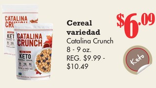 Cereal variedad Catalina Crunch