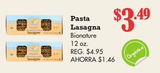Pasta Lasagna Bionature