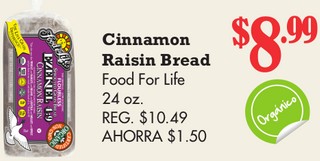 Cinnamon Raisin Bread Food For Life