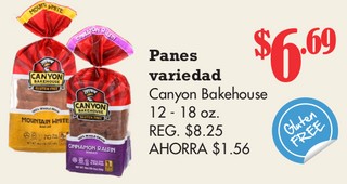 Panes variedad Canyon Bakehouse