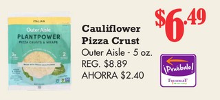 Cauliflower Pizza Crust Outer Aisle
