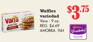 Waffles variedad Vans