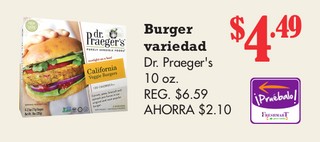 Burger variedad Dr. Praeger's