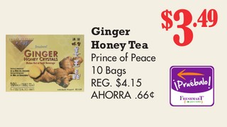 Ginger Honey Tea Prince of Peace