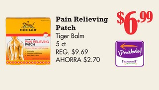 Pain Relieving Patch Tiger Balm