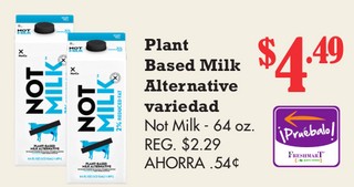 Plant Based Milk Alternative variedad Not Milk