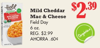 Mild Cheddar Mac & Cheese Field