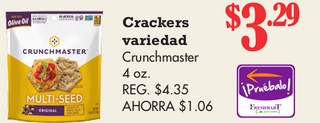 Crackers variedad Crunchmaster