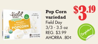 Pop Corn variedad Field Day