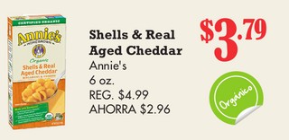 Shells & Real Aged Cheddar Annie's