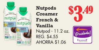 Nutpods Creamer French & Vanilla Nutpod