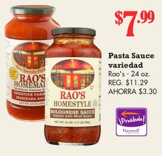 Pasta Sauce variedad Rao's