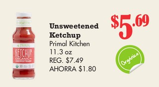 Unsweetened Ketchup Primal Kitchen