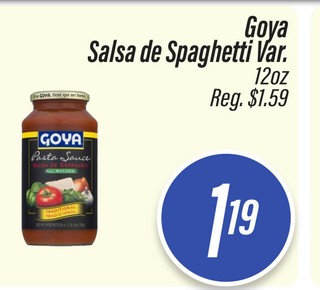 Goya Salsa de Spaghetti Var.