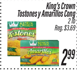 King's Crown Totones y Amarillos Cong. 2 lb