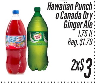 Hawaiian Punch o Canada Dry Ginger Ale
