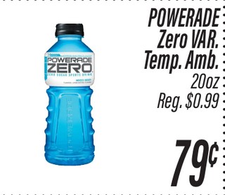 Powerade Zero Var. Temp Amb. 20 oz