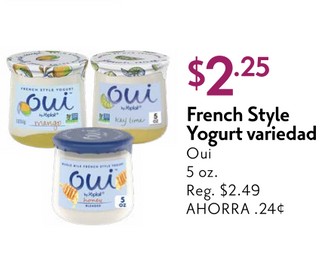French style yogurt variedad