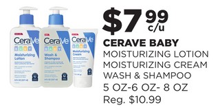 CERAVE BABY MOISTURIZING LOTION