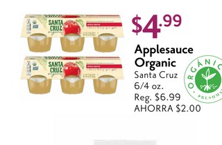 Applesauce organic santa cruz