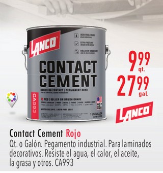 Contact Cement Rojo Lanco