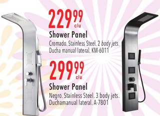Shower Panel Stainless Steel