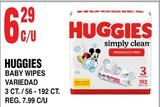 Huggies baby wipes variedad