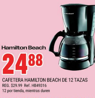 Cafetera Hamilton Beach de 12 tazas
