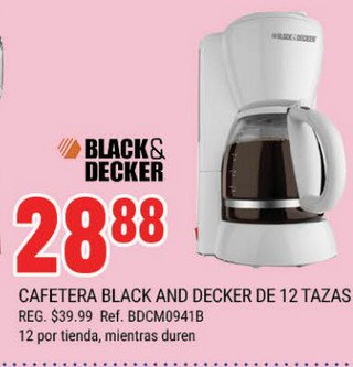 Cafeteria Black And Decker De 12 Tazas