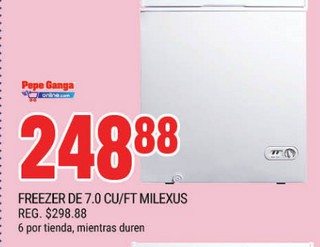 Freezer De 7.0 CU/FT Milexeus