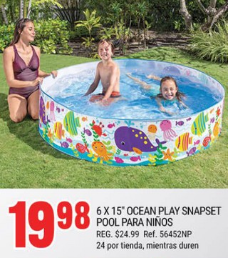 6 x 15¨Ocean Play Snapset Pool Para niños