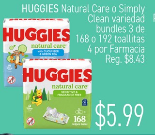 HUGGIES Natural Care o Simply Clean