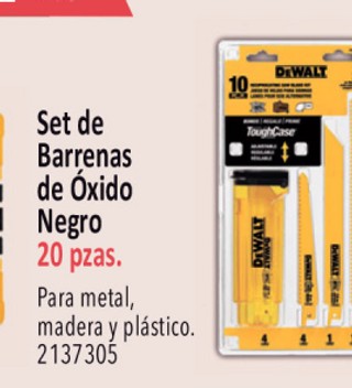 Set de barrenas de oxido negro
