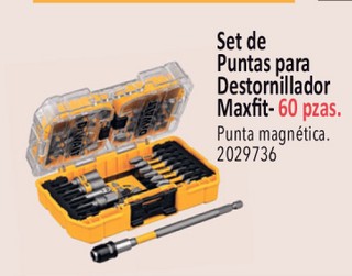 Set de puntas para destornillador maxfit