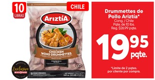 Drummettes de pollo ariztia