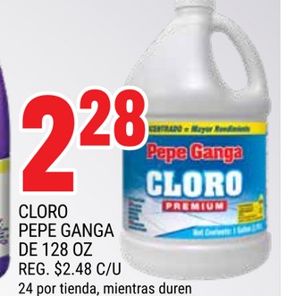 CLORO PEPE GANGA DE 128 OZ