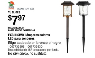EXCLUSIVO Lámparas solares LED para senderos