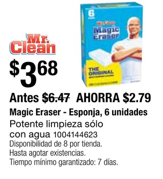 Magic Eraser - Esponja, 6 unidades