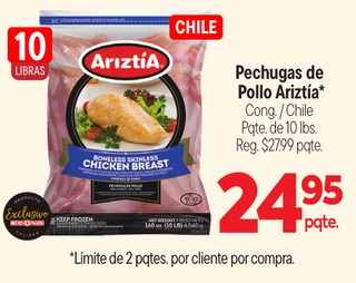 Pechugas de Pollo Ariztia